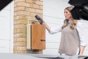 Photo Electric car charging