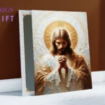 Tabloul canvas cu Iisus în rugăciune – simbol al credinței și al liniștii sufletești